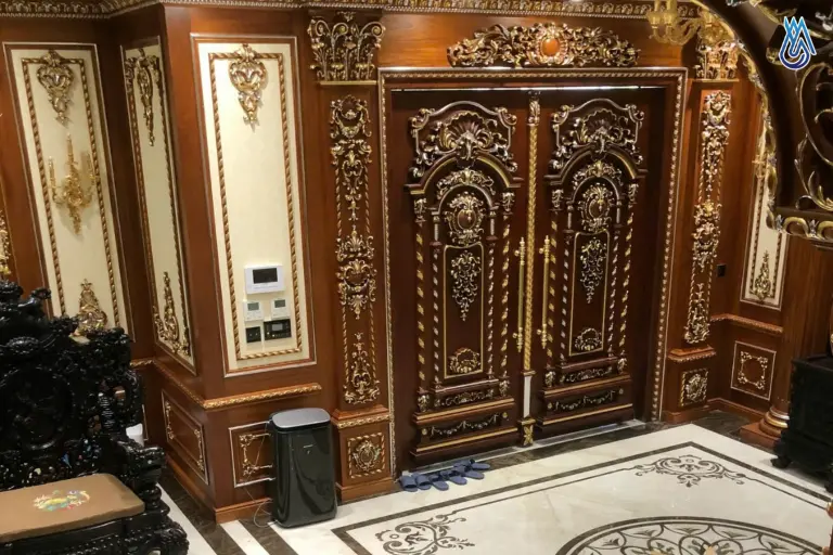 Dự án tăng cường sóng di động cho biệt thự tại Đan Phượng - Hà Nội 1 Thiết kế sang trọng sử dụng vật liệu xây dựng như bê tông, gỗ dày và thép chống nhiệt.