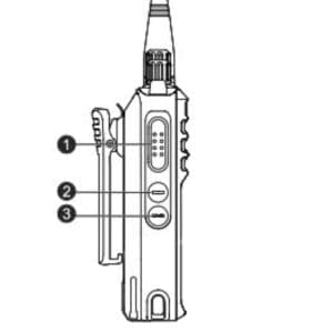Nút bấm để gọi (PTT - Nút Push-to-Talk) chất liệu cao su hoặc nhựa cho máy Hytera HP50X