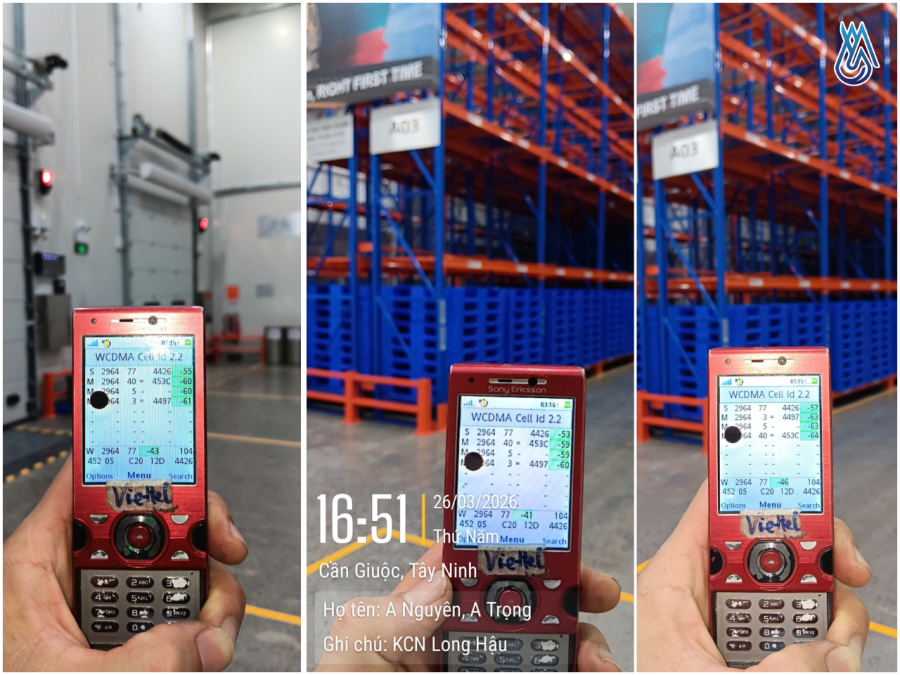 Kết quả đo được sau khi lắp đặt kích sóng di động