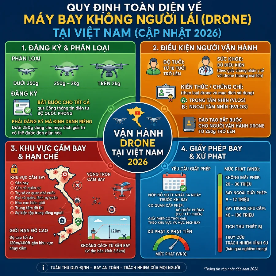 Dịch Vụ Xin Cấp Phép Bay Flycam, Drone Trọn Gói 3 Vì Sao Bay Flycam, Drone Bắt Buộc Phải Xin Giấy Phép