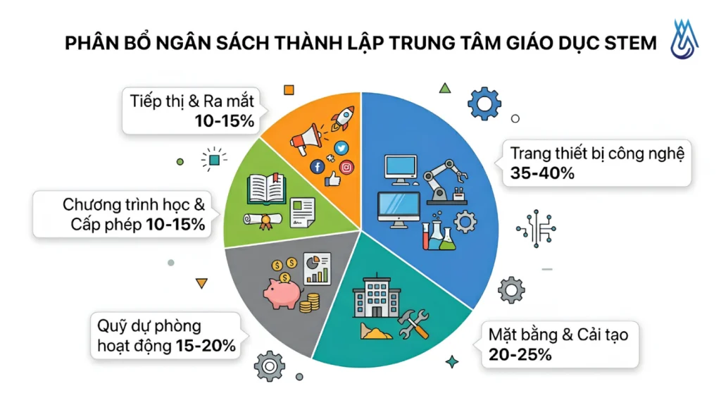 Cơ cấu chi phí đầu tư xây dựng phòng STEM