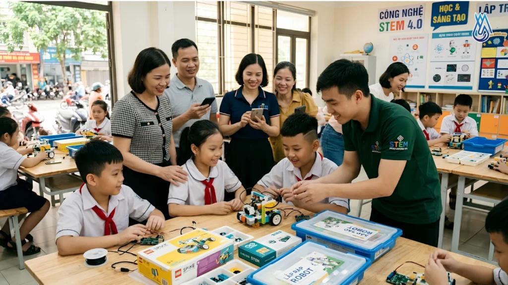 Tổ chức workshop trải nghiệm khoa học STEM thu hút học sinh và phụ huynh